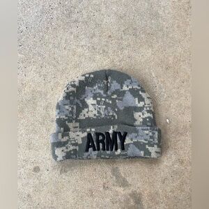 Vintage camo army beanie one size fits all